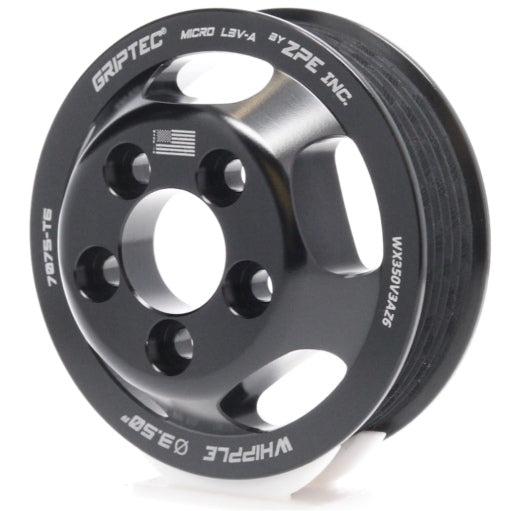GripTec® 6 Rib Whipple L3V-A Black Pulley (5-Bolt)