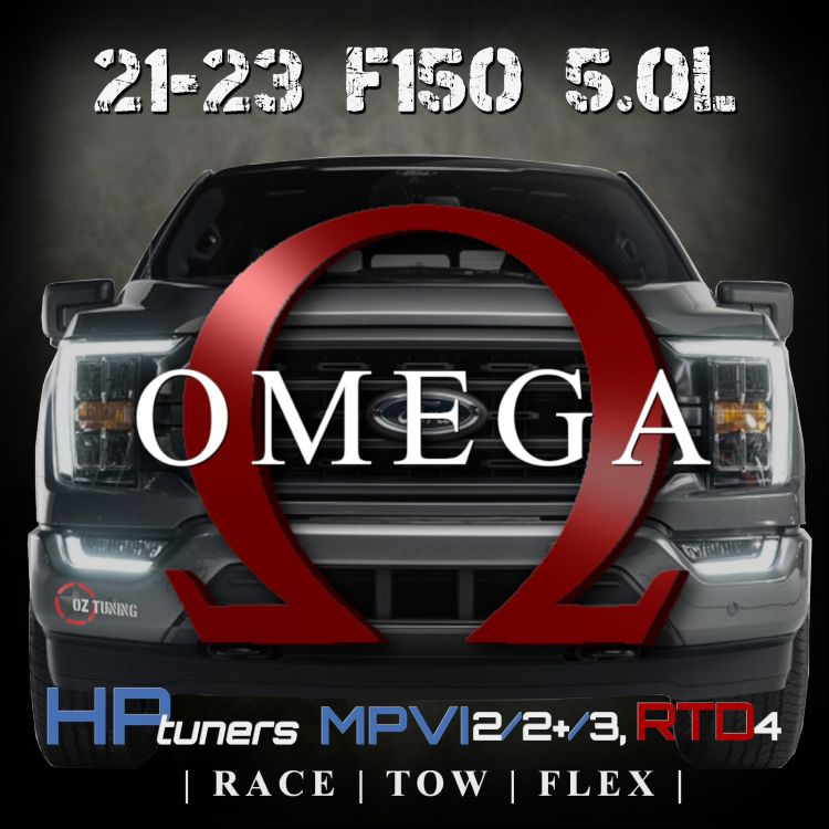 2021-2023 F150 5.0 – Omega Tune for HP TUNERS - MPVI2 and RTD4 through newer devices