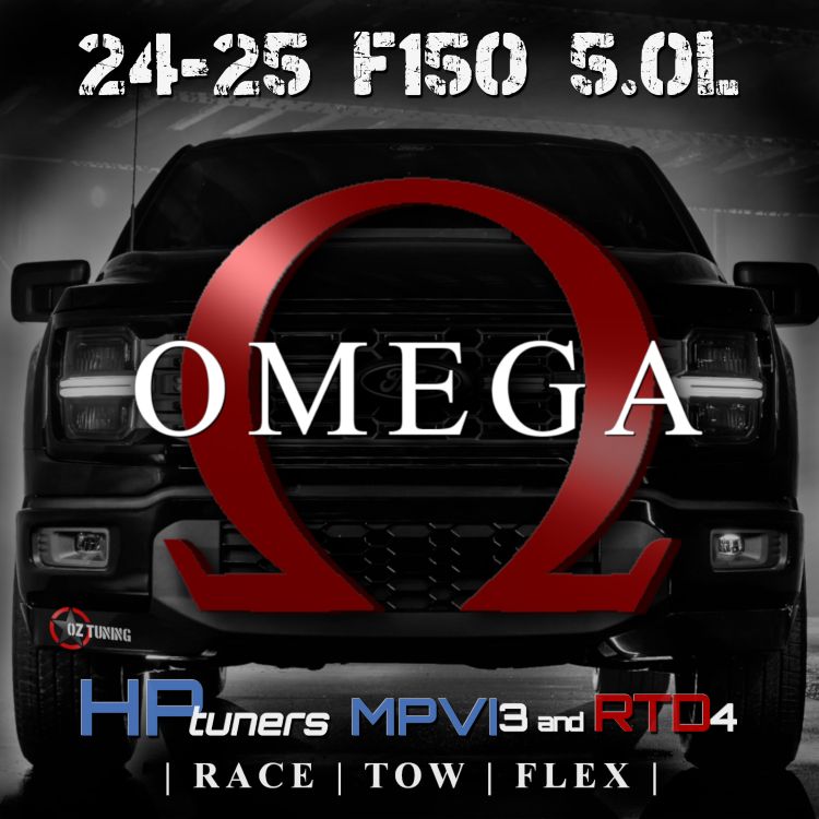 2024-2025 F150 5.0 – Omega Tune for HP TUNERS - MPVI3 and RTD4