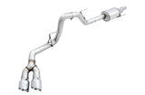 AWE Tuning 0FG Single Exit Performance Exhaust System w/4.5in Chrome Silver/ Black Tips Ford F-150 2015-2020