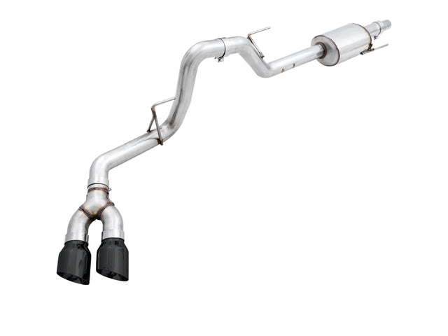 AWE Tuning 0FG Single Exit Performance Exhaust System w/4.5in Chrome Silver/ Black Tips Ford F-150 2015-2020