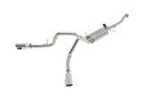 aFe Gemini XV 3 IN 304 Stainless Steel Cat-Back Exhaust System w/Cut Out - 2021-2025 F150 5.0L