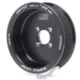 GripTec® 6 Rib Whipple L3 Black Pulley (4-Bolt)
