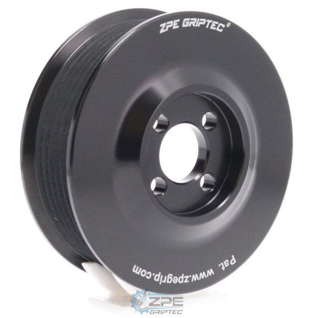 GripTec® 6 Rib Whipple L3 Black Pulley (4-Bolt)