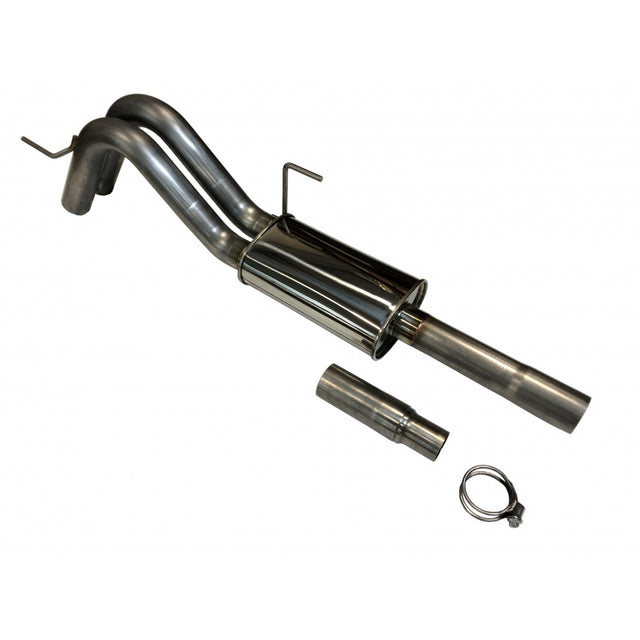 SPD Performance Over-Axle Dump Dual Exit 304SS Cat Back Exhaust Kit - 2021-2025 F150 2.7L 3.5L 5.0L