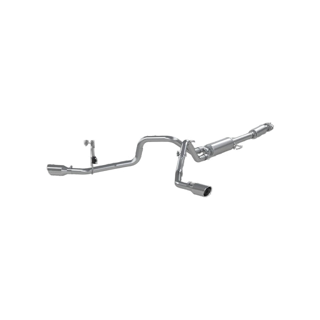 MBRP 3in Aluminized Steel Cat-Back 2.5in Dual Split Side Exhaust - 2021-2025 Ford F150 2.7L/3.5L/5.0L