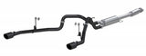 MBRP 3in Cat Back 2.5in Dual Split Rear Black Coated - 2021-2025 F-150 2.7L/ 3.5L, 5.0L