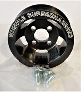 Whipple SC 6 Rib Black Pulley (4-Bolt)