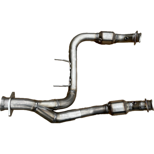 SPD 304 Stainless Catted Y-Pipe - 2015-2020 Ford F150 5.0L V8