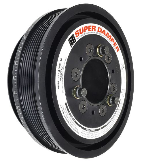 ATI Damper - 7.795in - Alum - 8 & 6 Grv - Ford Coyote 5.0 - 15 Percent OD - w/A/C Pulley