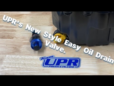 UPR Billet Oil Pan Drain Plug (Easy Drain Valve) - Mustang GT GT350 & F150