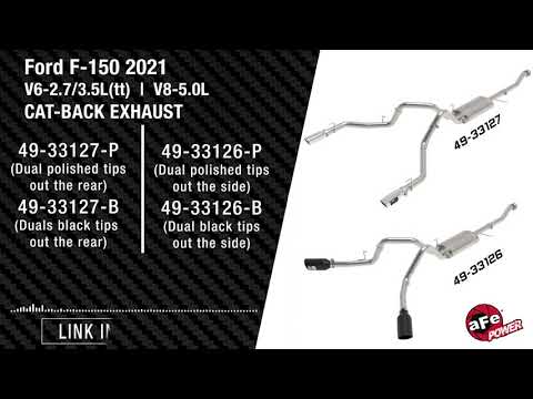 aFe Vulcan Series 3 IN 304 Stainless Steel Cat-Back Exhaust System - 2021-2025 Ford F-150 V8-5.0L