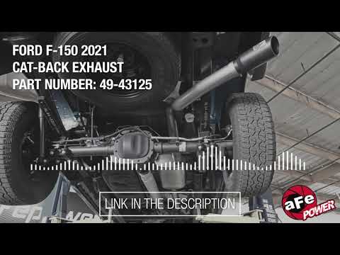 AFe Apollo GT Series 3 IN to 3-1/2 IN 409 Stainless Steel Cat-Back Exhaust System - 2021-2025 Ford F150