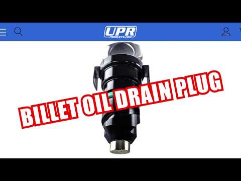 UPR Billet Oil Pan Drain (Easy Plug) - Mustang, F-150, and more.