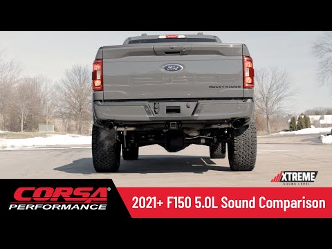 Corsa Xtreme Cat-Back Rear Of Tire Exit - 2021-2024 F-150 5.0L (122.8" WB)