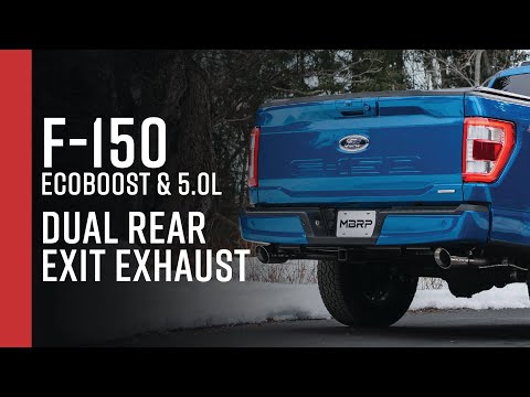 MBRP 3in Cat Back 2.5in Dual Split Rear Black Coated - 2021-2025 F-150 2.7L/ 3.5L, 5.0L