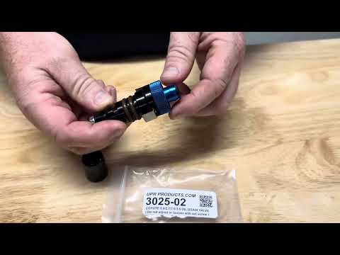 UPR Billet Oil Pan Drain Plug (Easy Drain Valve) - Mustang GT GT350 & F150